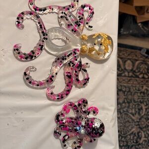 Colorful Octopus Resin Art